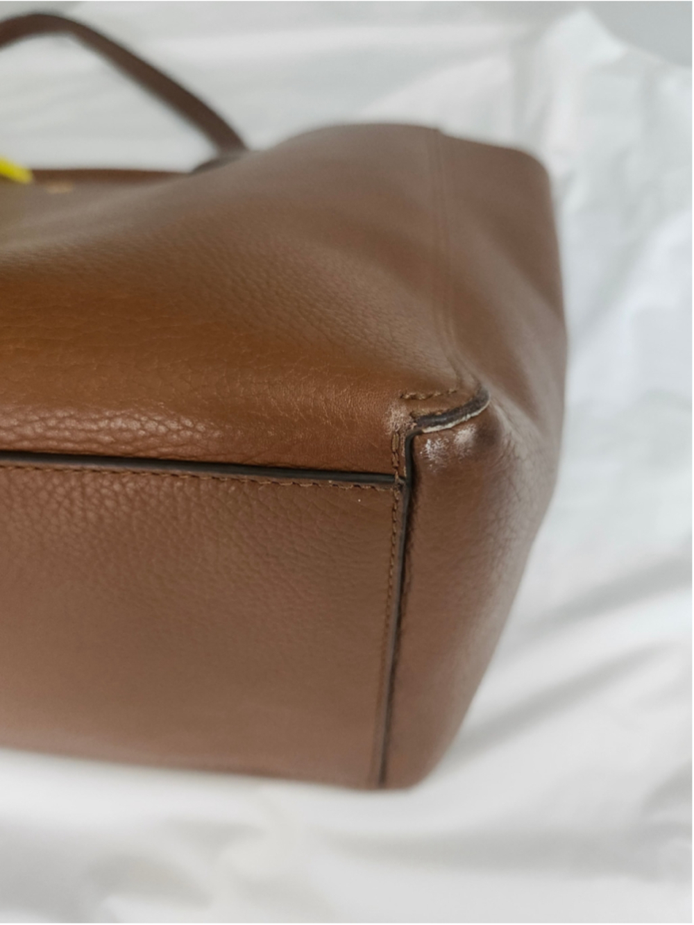 Tory Burch Brown Leather Tote Bag, One Size - Picture 6 of 12